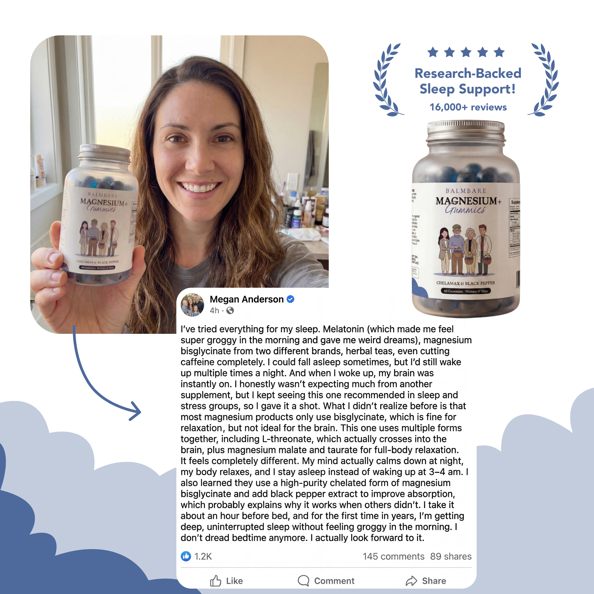 40oz insulated mug with a phone holder and free gifts included sign.