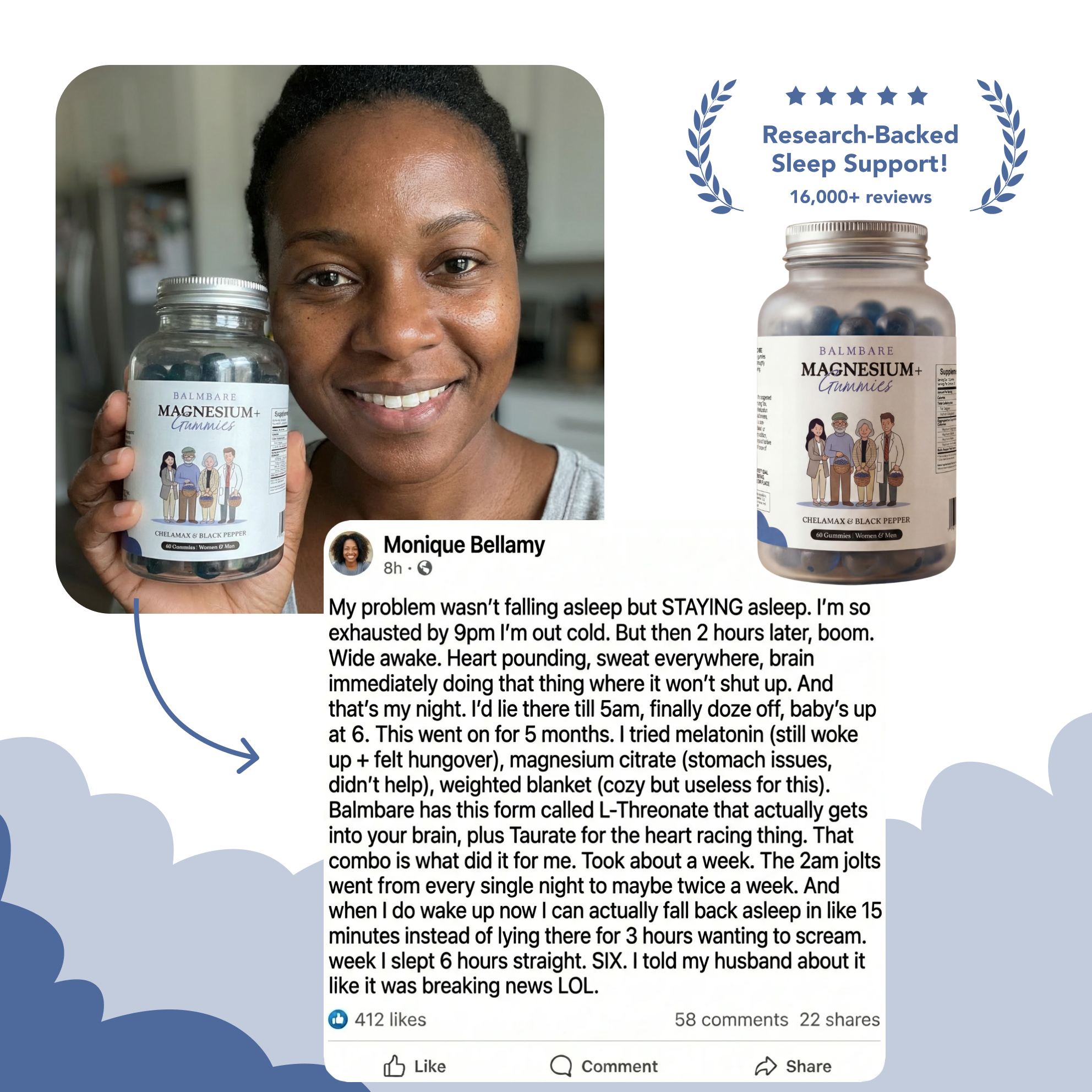 40oz insulated mug with a phone holder and free gifts included sign.