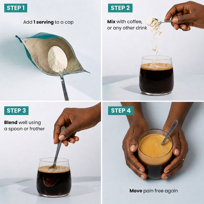 How to mix BALMVE More Than Collagen into a daily drink