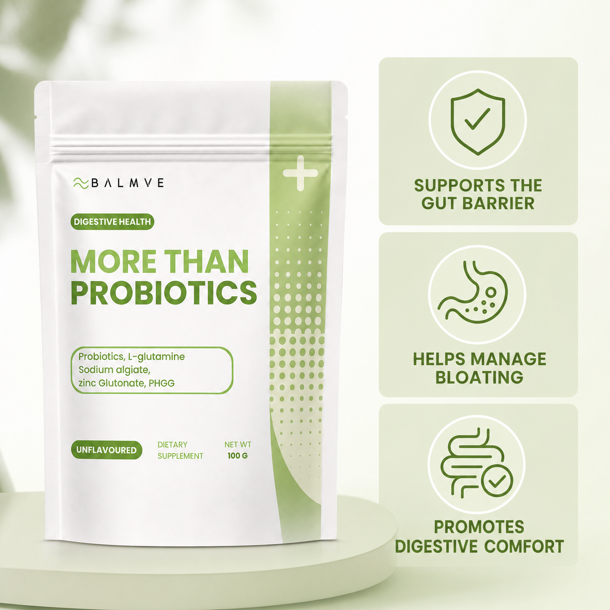 BALMVE More Than Probiotics digestive-health benefits