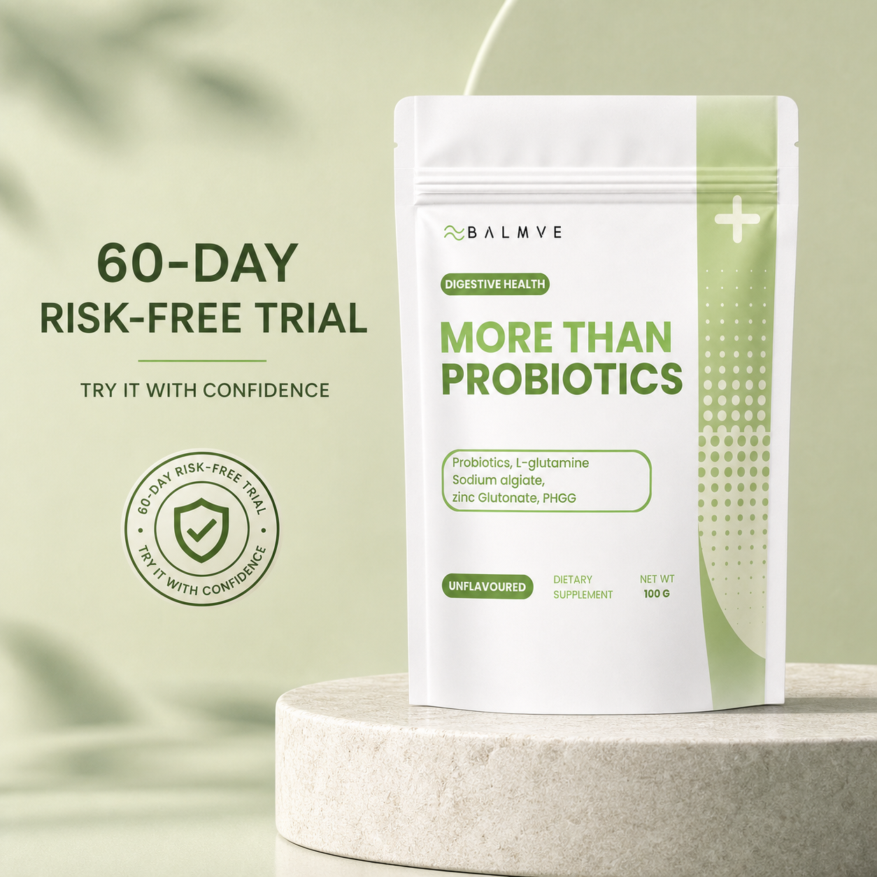 BALMVE More Than Probiotics 60-day risk-free trial